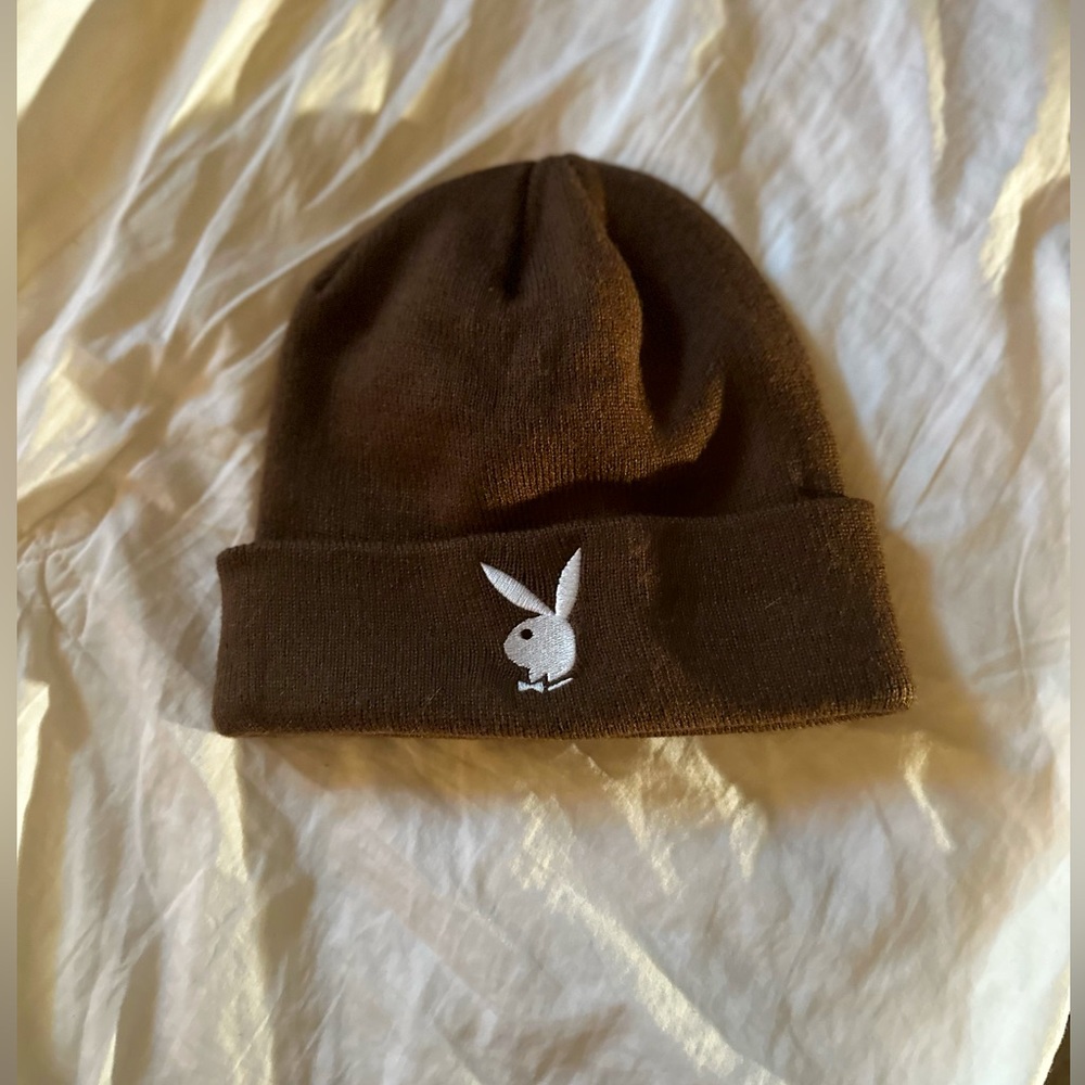 Playboy Bunny Beanie — brown